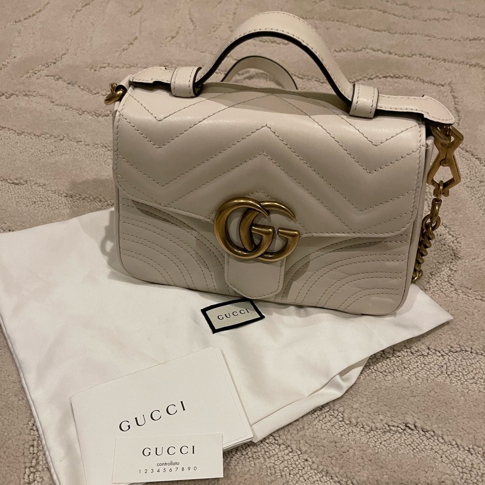 GG Marmont mini top handle bag